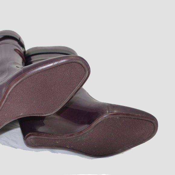 Sergio Rossi Heeled Rain Rubber Boots - Picture 7 of 7